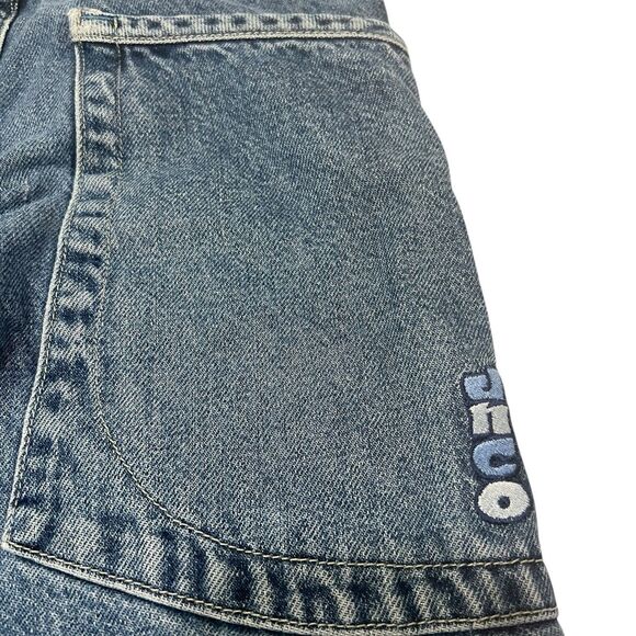 JNCO Gems Glowwy Girls Jeans Sz 10 Y2K Vintage USA Wide Leg Cartoon Embroidered - Picture 12 of 16